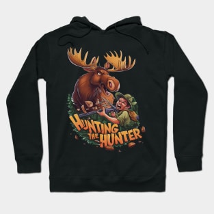 The Encounter moose hunting humorous Hoodie